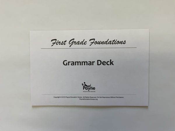 FGF Grammar Deck