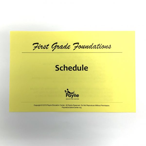 FGF Schedule Cards