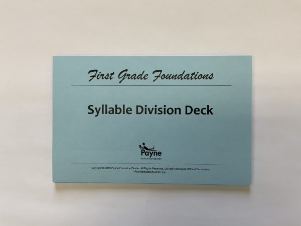 FGF Syllable Division Deck