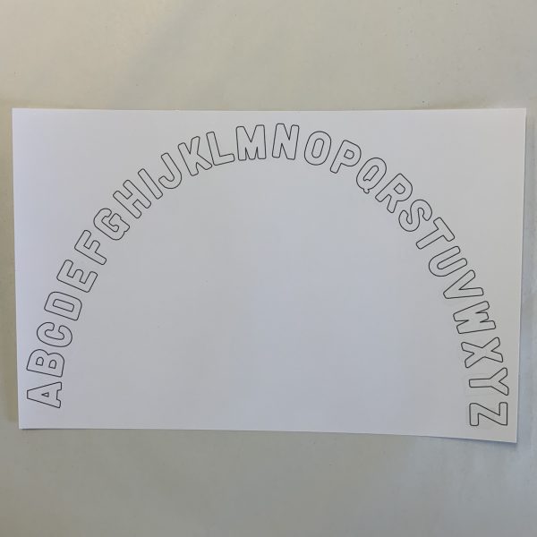 Matching Alphabet Mat (White; 11x17)