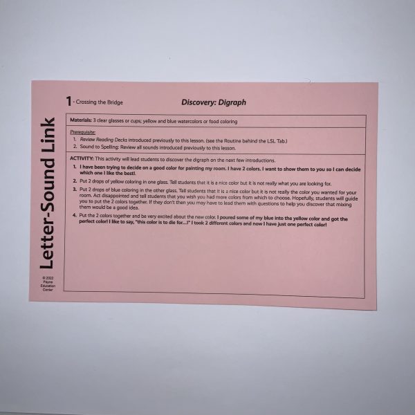 CTB Letter Sound Link Cards (Pink)