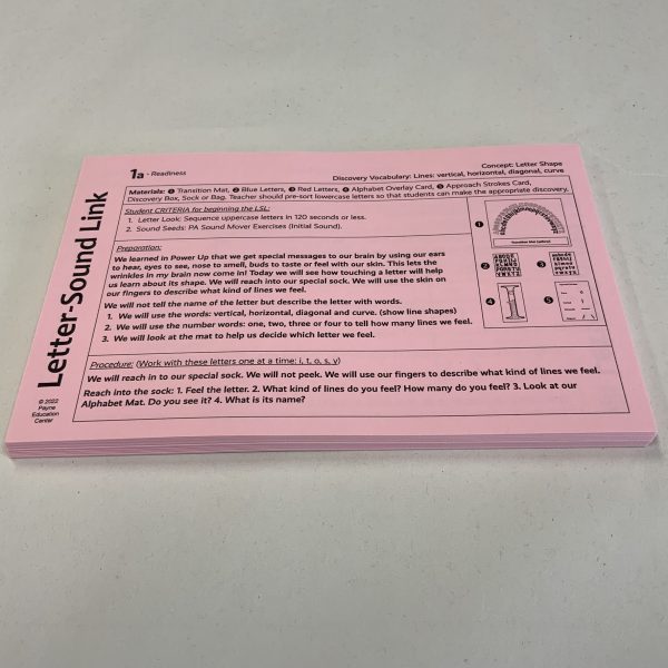 NR Letter Sound Link Cards (Pink) - Image 2