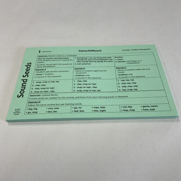 NR Sound Seeds Cards (Green) - Image 2