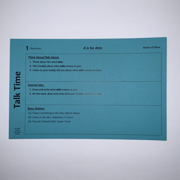 NR Talk Time Cards (Teal)