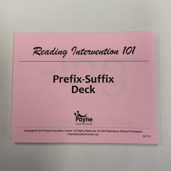 RI 101 Prefix-Suffix Deck