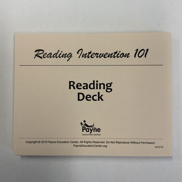 RI 101 Reading Deck