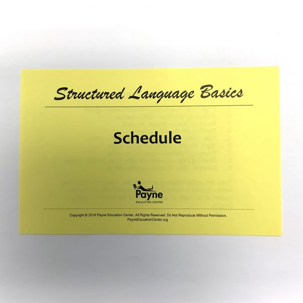 SLB Schedule Cards