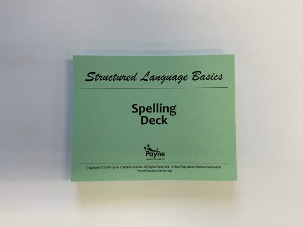 SLB Spelling Deck