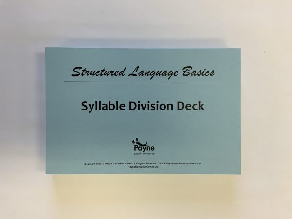 SLB Syllable Division Deck