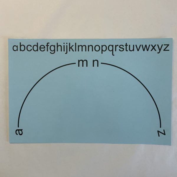 Sequencing Alphabet Mat (Blue; 11x17; A-MN-Z) - Image 2