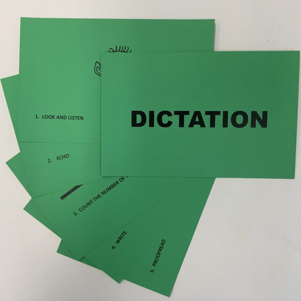 Dictation Chart Cards