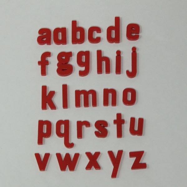 Lowercase Alphabet Set (Red; A-Z)