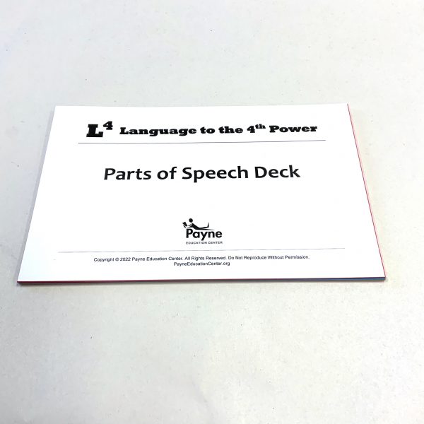 L4 Parts of Speech Deck