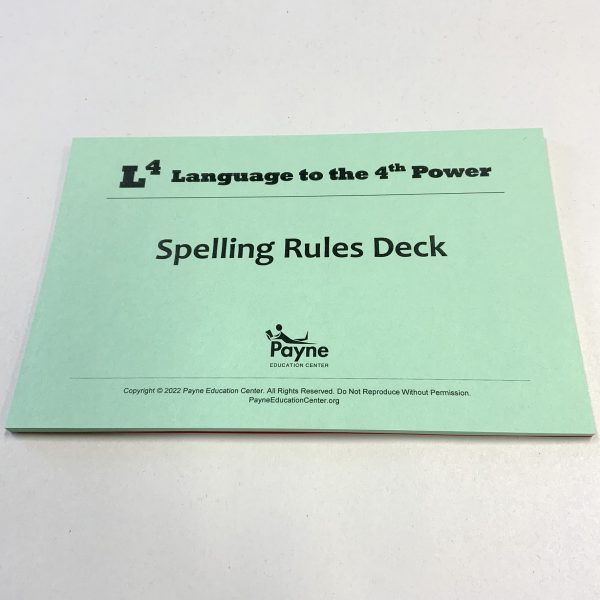 L4 Spelling Rules Deck